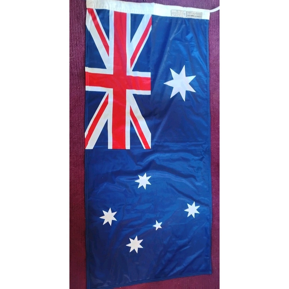 Vintage Outdoor Australian Flag Carroll & Richardson 49" X 23"